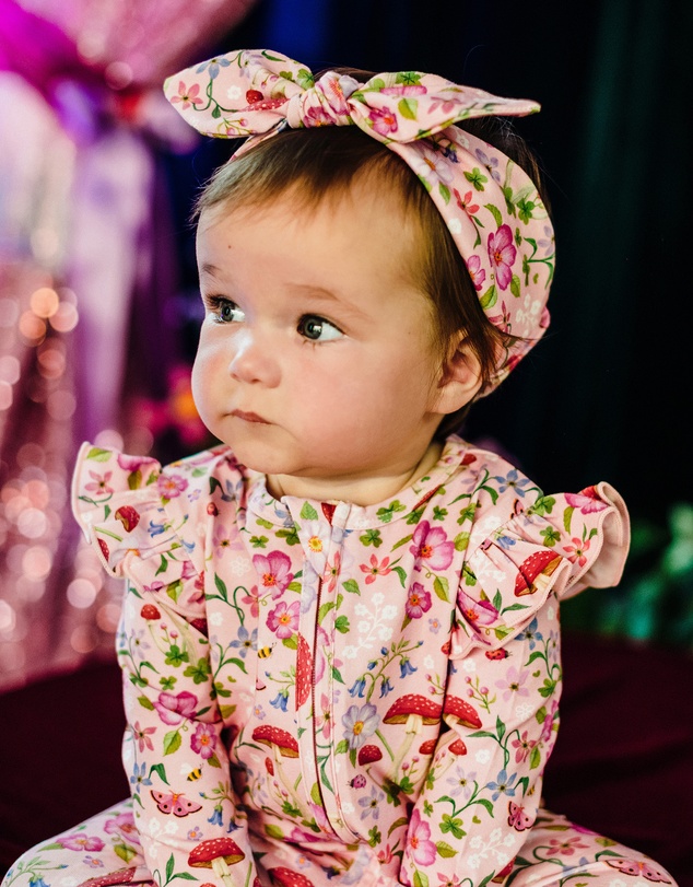 Fleur Harris - 'Days of Enchantment' Sweetie Headband in Apricot