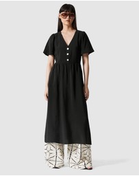 & Other Stories - V-Neck Midi Dress