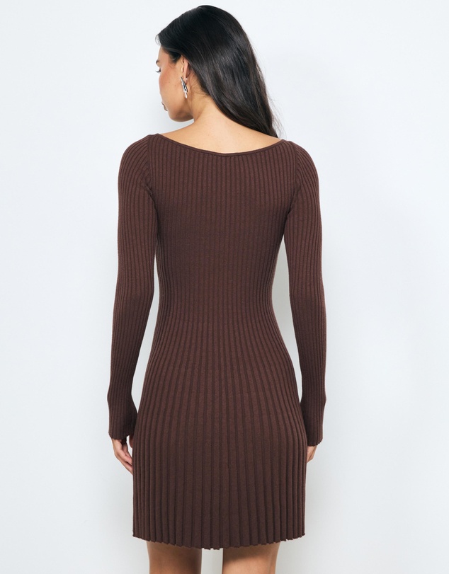 AERE - Leni Organic Cotton Knit Mini Dress