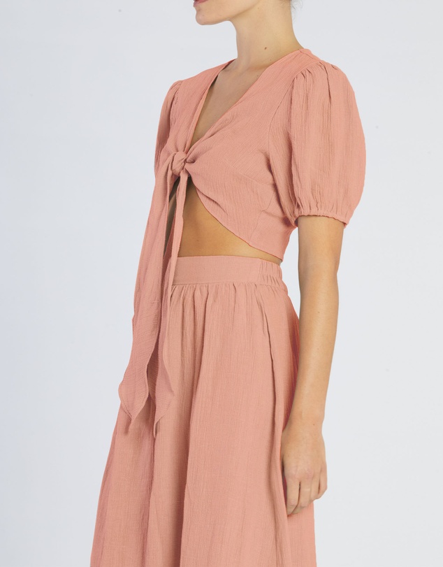 Amelius - Saloma Linen Crop Top