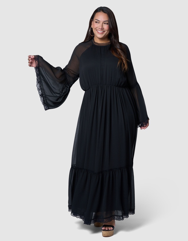 The Poetic Gypsy - Echoed Maxi Dress