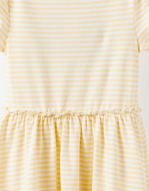 Cotton On Kids - Boat Neck Frill Short Sleeve Dress