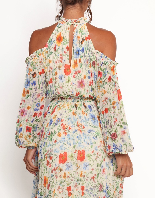 Petal & Pup - Hilary Pleated Maxi Dress - Garden Floral