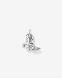 Michael Hill - Cowboy Boot Pendant in Sterling Silver with Cubic Zirconia