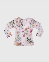 Aqua Blu Kids - Flutter Long Sleeve Rash Vest - Babies