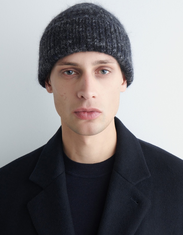 COS - Space-Dyed Brushed Wool-Blend Beanie