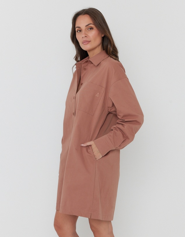 ALEXANDRA - Jett Mini Dress Mahogany