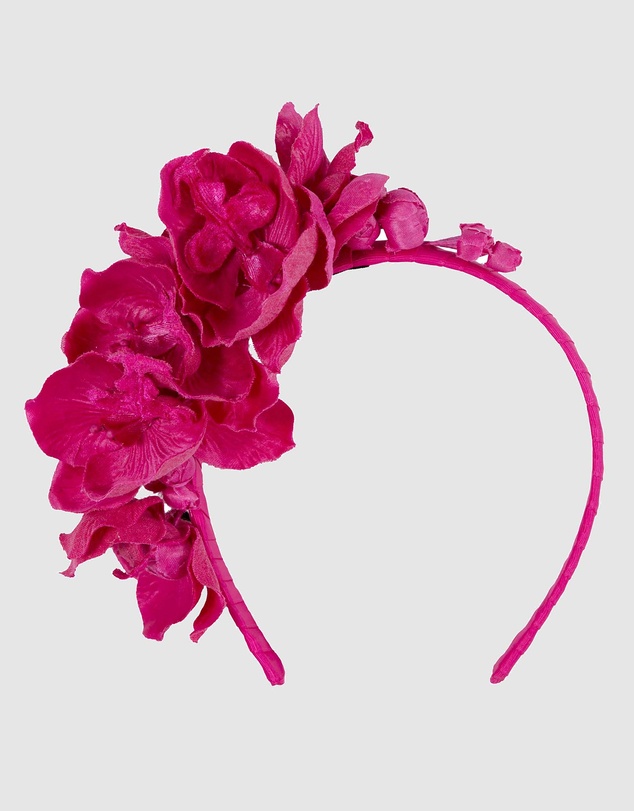 Max Alexander - Fuchsia Orchid Flower Fascinator