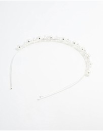 Lovisa - Silver Pearl Flower Headband