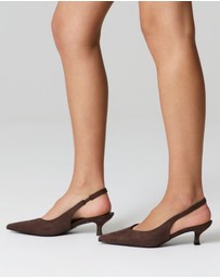 Verali - Lush Slingback Kitten Heels