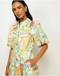 AERE - Lana Midi Shirt Dress