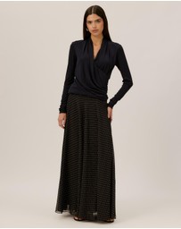 Tussah - Poppy Draped Jersey Top