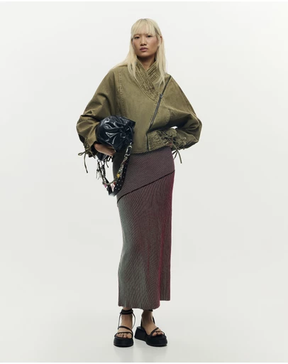 Desigual - Iridescent Knit Midi Skirt
