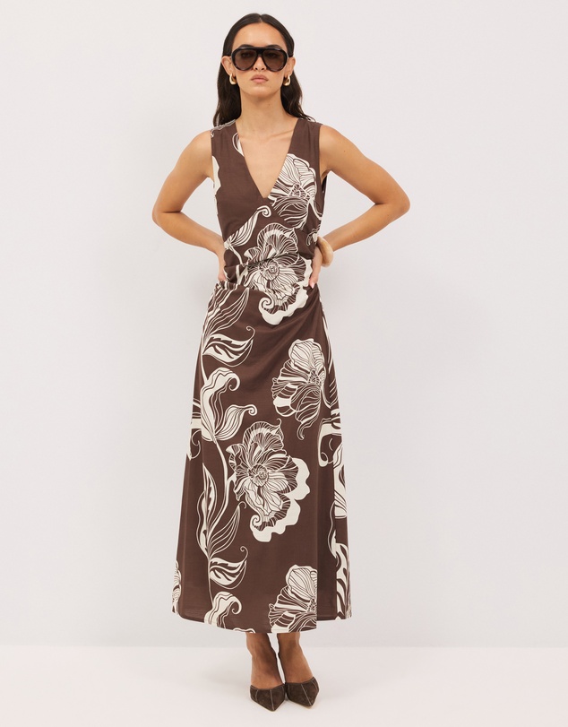 Calli - Gwen Floral Midi Dress