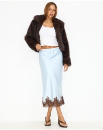 Dazie - Rhea Lace Midi Skirt