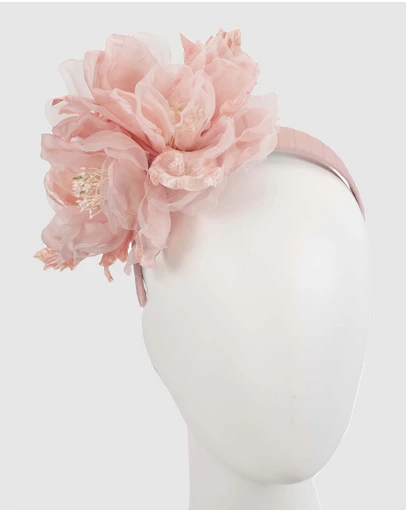 Fillies Collection - Large Pink Flowers Headband
