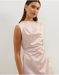 Atmos&Here - Rosie Structured Satin Mini Dress
