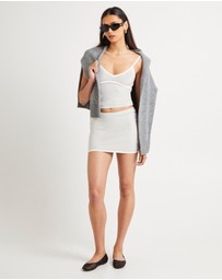 Subtitled - Nori Compact Contrast Knit Top