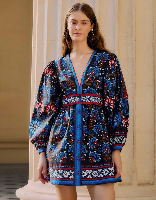 Farm Rio - Latina Scarf Mini Dress