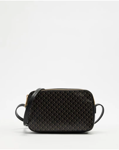 Calvin Klein - Emblem Allover Print Elongated Camera Bag