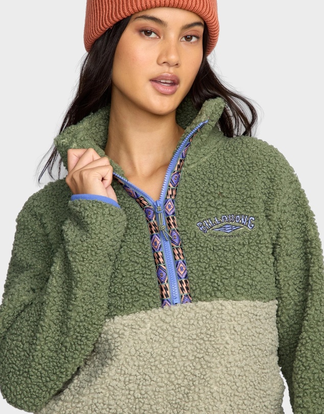 Billabong - Womens Horizon Mock Neck Fleece Top