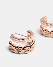 MIMCO - Westlyn Heart Duo Hoop Earrings
