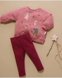 Purebaby - Thick Rib Leggings -Kids-Babies