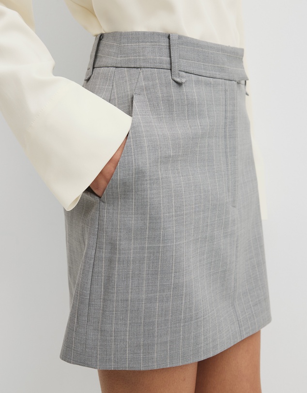 Country Road - Pinstripe Mini Skirt