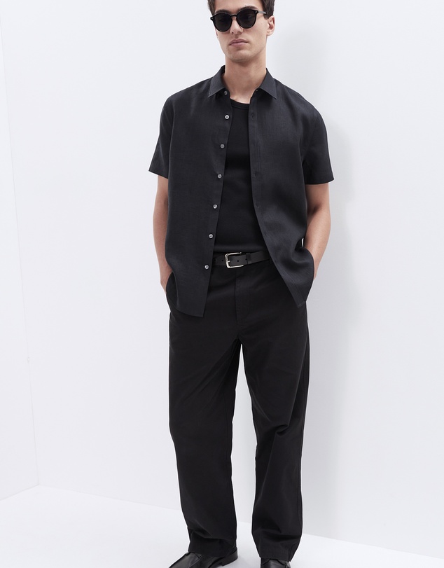 UNISON - Linen S/S Regular Fit Shirt