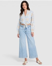 GUESS - Hazel Tie Front Top