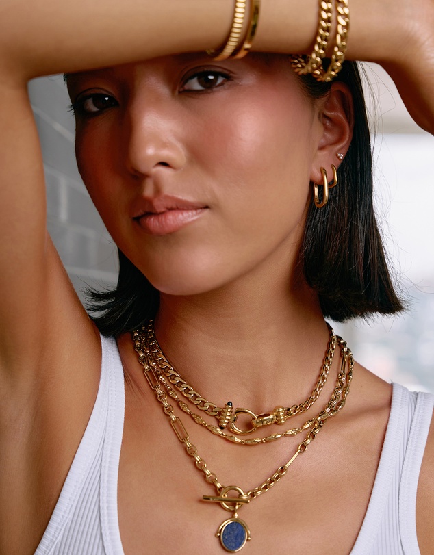 Arms Of Eve - Link-Up Gold Hoop Huggies - Large