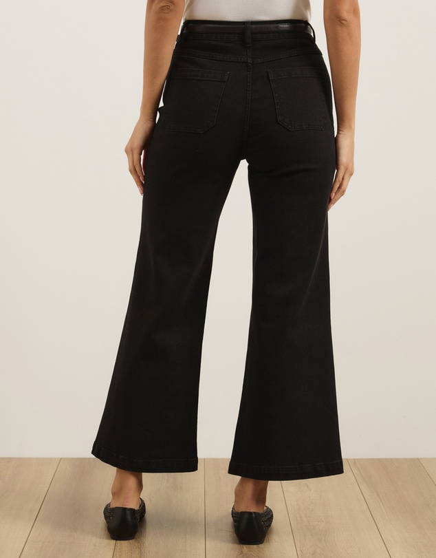 Atmos&Here - Luella High Rise Crop Flare Jeans