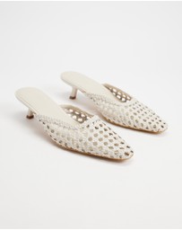AERE - Woven Leather Heels