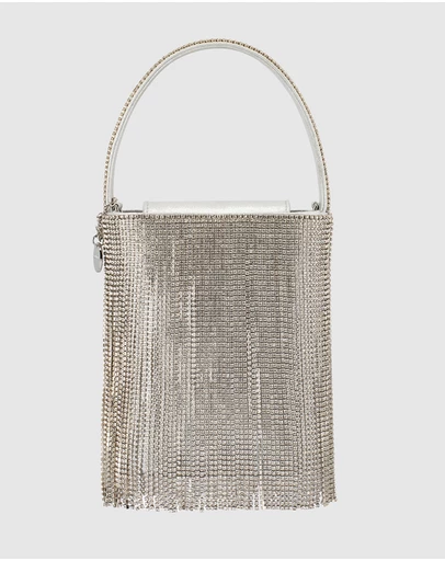 Olga Berg - Billie Crystal Fringe Bag