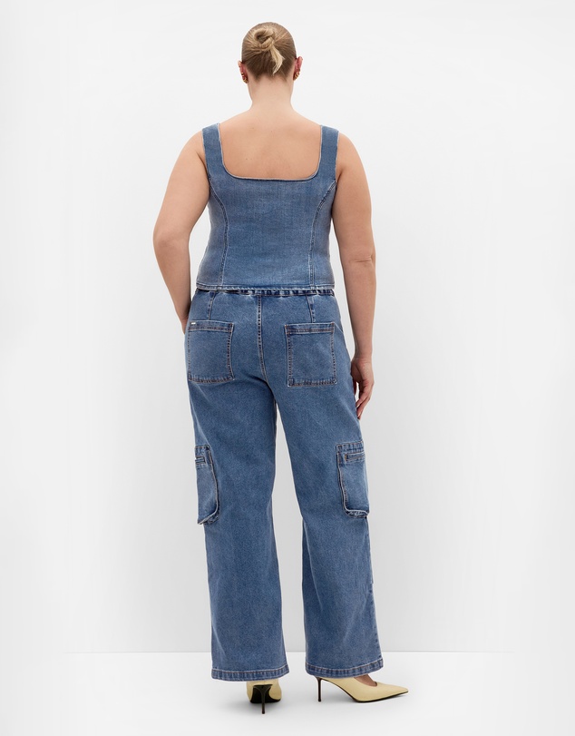 City Chic - Lara Denim Corset Top