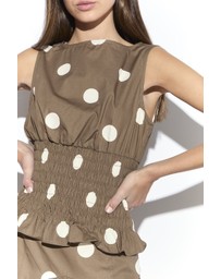 Glamorous - Sleeveless Shirred Top