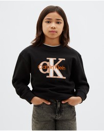 Calvin Klein Jeans - Boys Monologo Terry Sweatshirt
