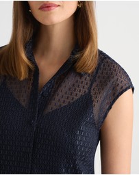 David Lawrence - Rosette Lace Top