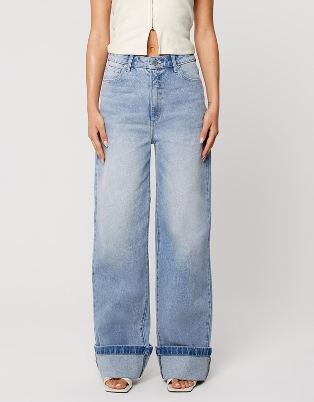 Abrand - 94 Wide Turn-Up Jeans