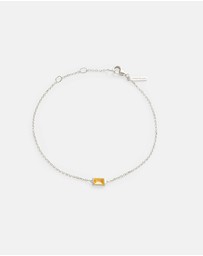 Kirstin Ash - Baguette Birthstone Bracelet November Citrine