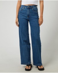 All About Eve - Jacqui Wide Leg Heritage Blue