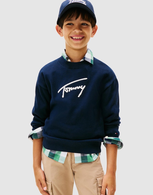Tommy Hilfiger - Varsity TH Signature Logo Jumper - Teens