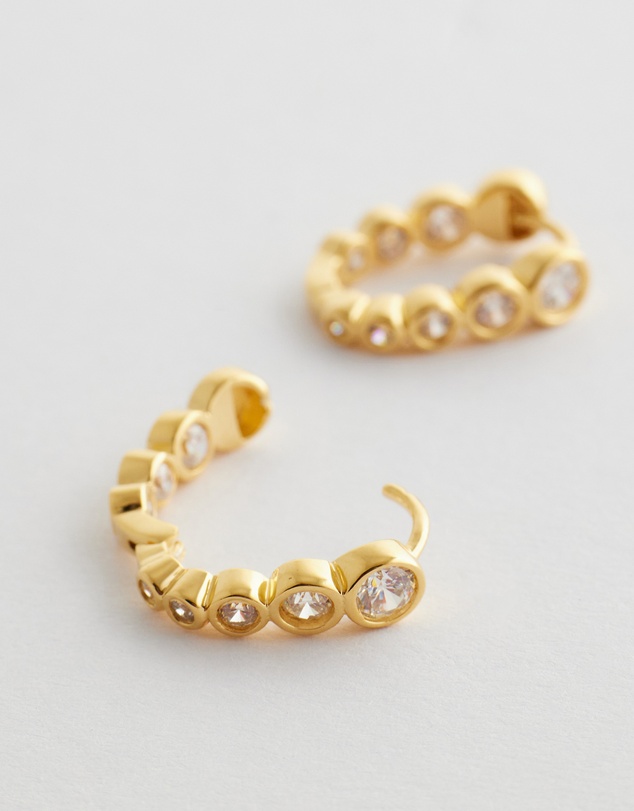 SAINT VALENTINE - Crescendo Oval Hoops - Gold