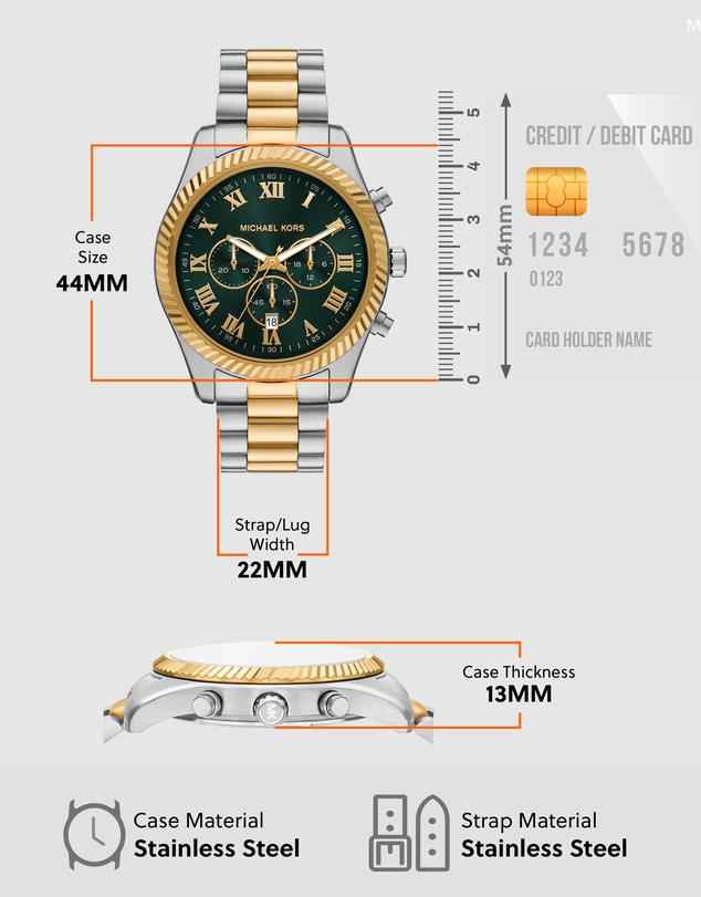 Michael Kors - Lexington Two Tone Chronograph Watch