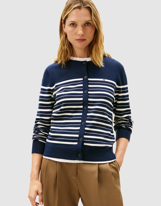 Tommy Hilfiger - Jersey Crew Neck Cardigan
