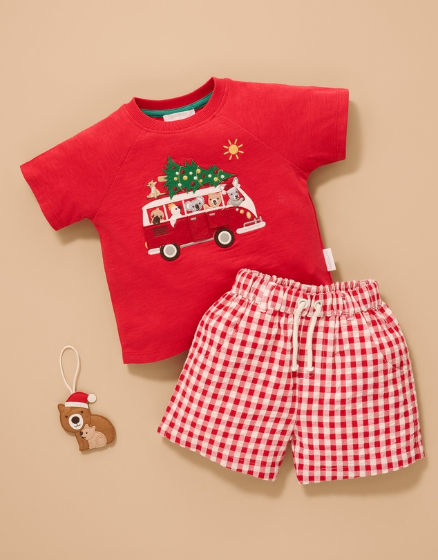 Purebaby - Christmas Road Trip Tee-Kids-Babies