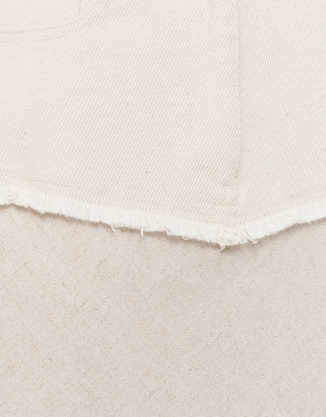FRIEND of AUDREY - Cotton Linen Contrast Long Skirt
