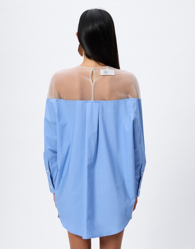 MM6 Maison Margiela - Illusion Off Shoulder Long Sleeve Top