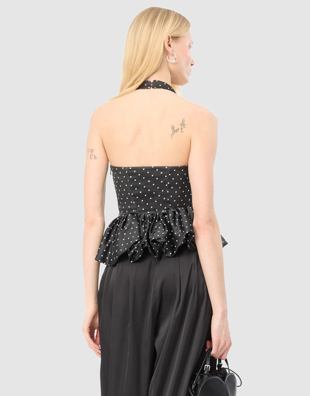 ROTATE - Satin Halterneck Top