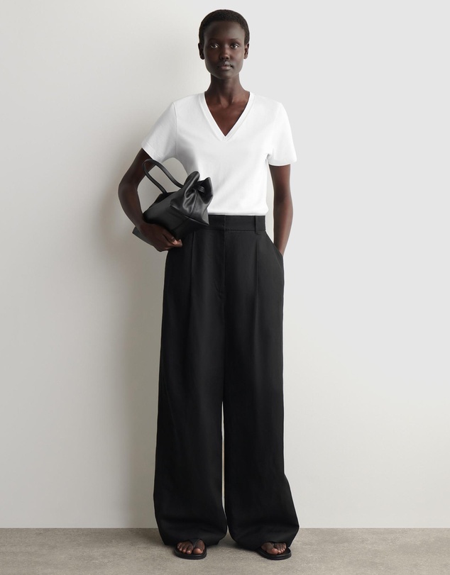 COS - Cotton V-Neck T-Shirt